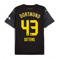 Borussia Dortmund Jamie Bynoe-Gittens #43 Vonkajší futbalový dres 2024-25 Krátky Rukáv